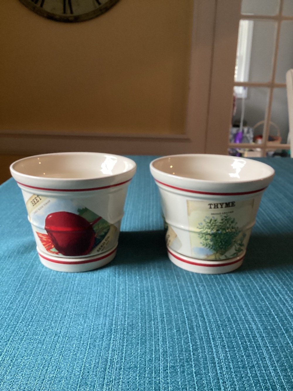 Herb & Vegetable Ceramic Planter Set